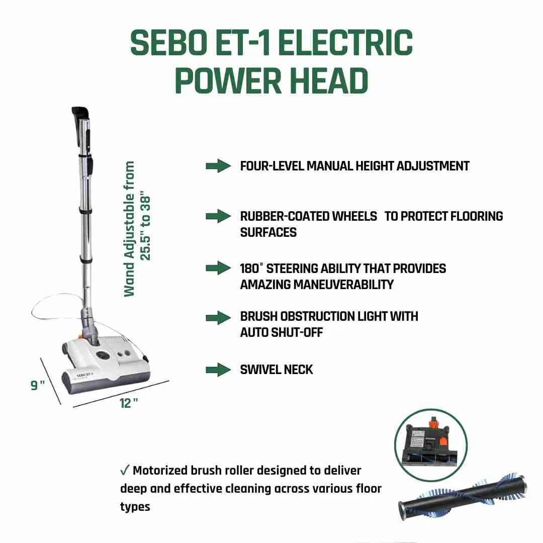 CanaVac Ethos ACAN70A Central Vacuum Electric Accessory Cleaning Package