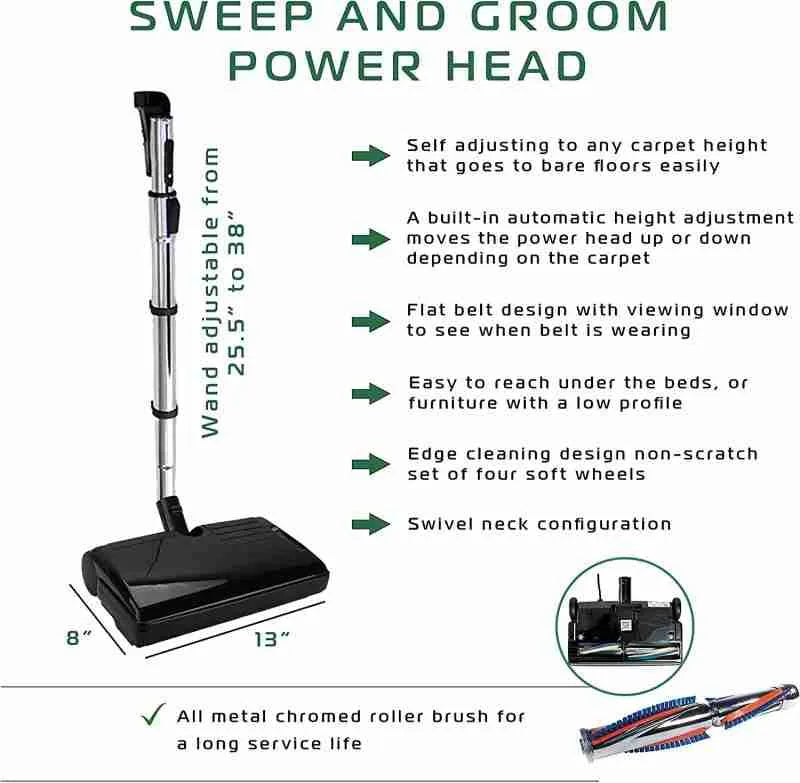 CanaVac Ethos ACAN70A Central Vacuum Electric Accessory Cleaning Package