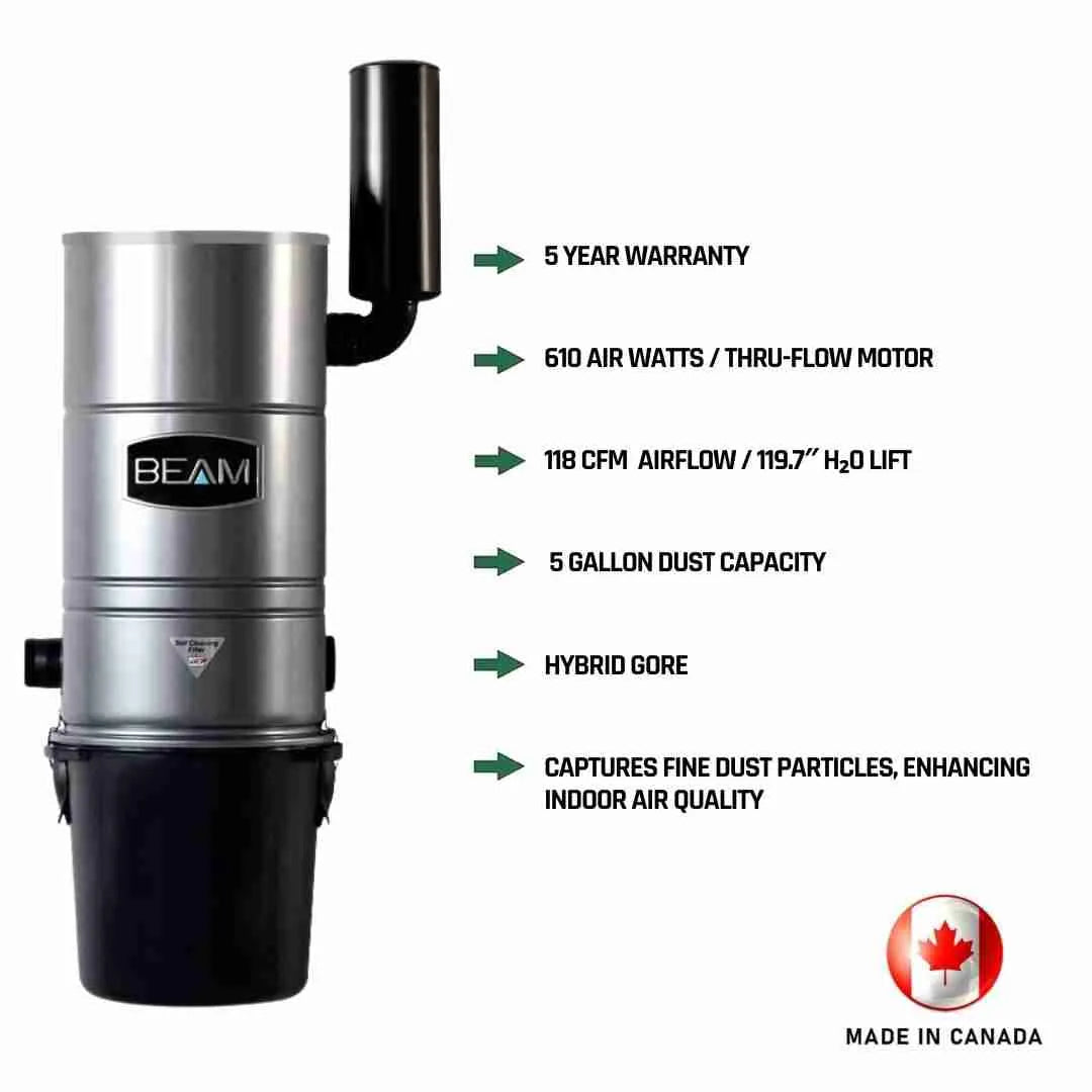 Beam 205 Central Vacuum & Electric Accessory Cleaning Package