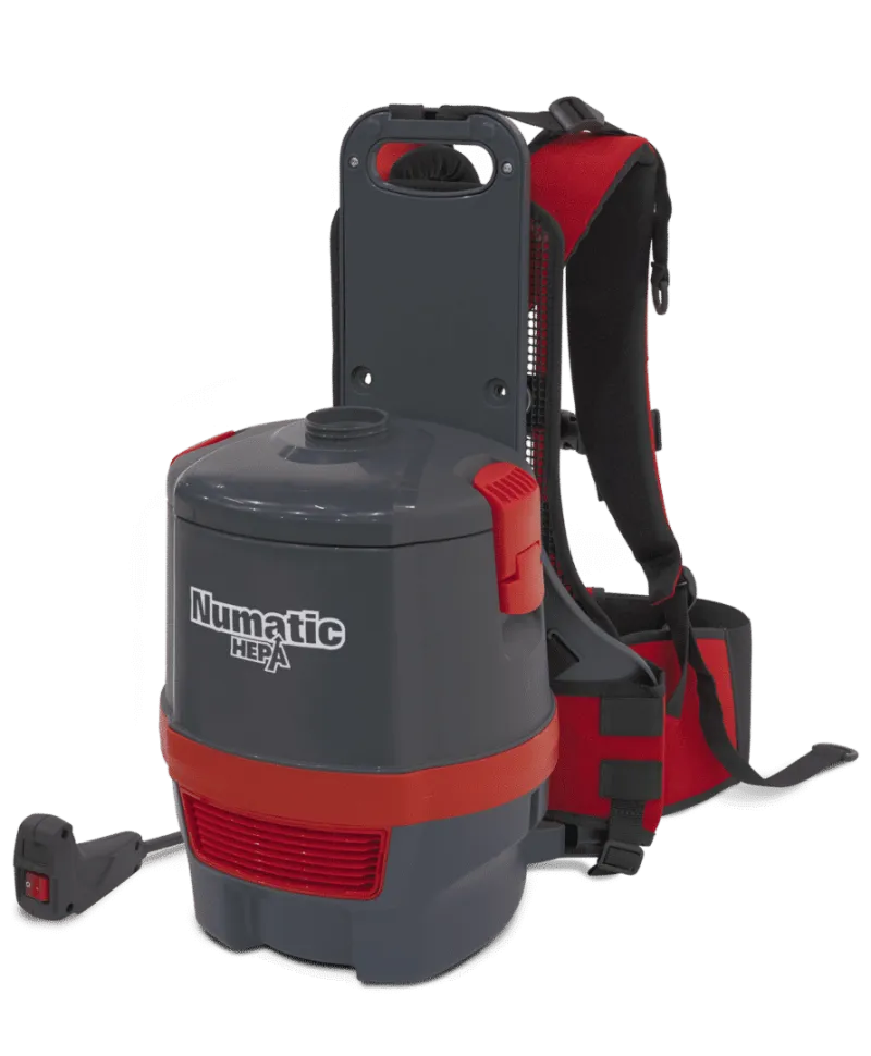 Numatic RSV150H HEPA Bagged Commercial Backpack Vacuum Cleaner - With Combination Floor Tool Kit