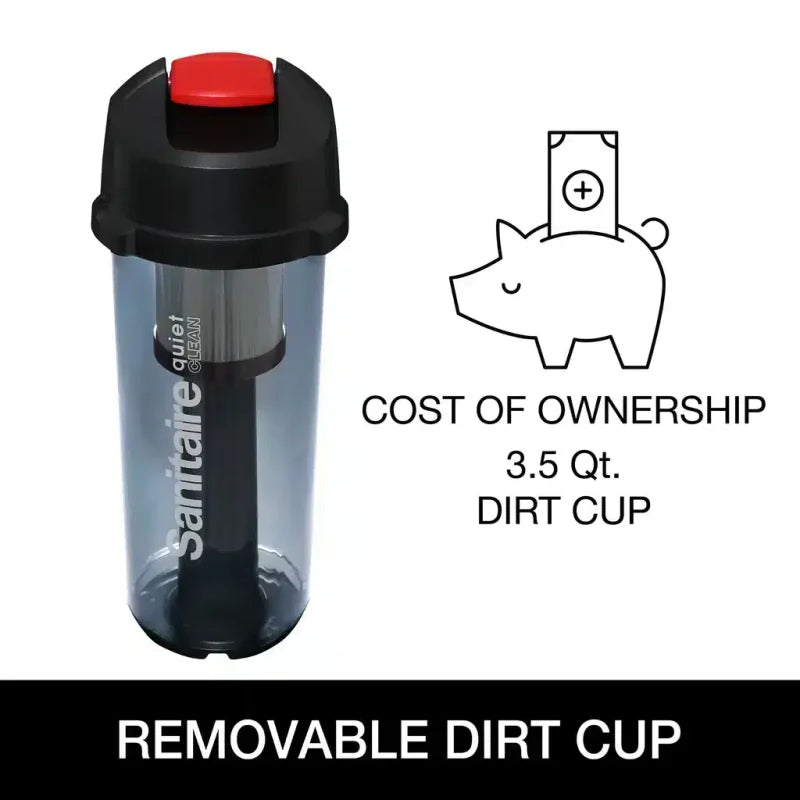 Sanitaire SC5845 Force QuietClean HEPA Bagless Commercial Upright Vacuum Cleaner