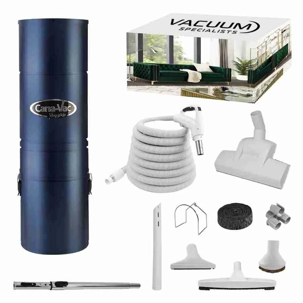 CanaVac Signature ACAN590A Central Vacuum & Low - Voltage Premium Accessory Cleaning Package