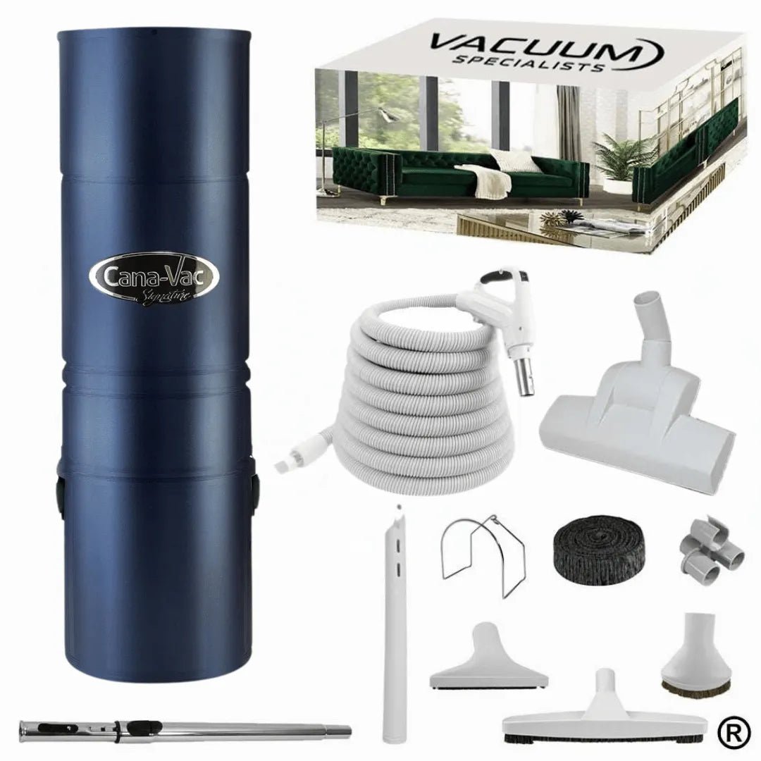 CanaVac Signature ACAN690A Central Vacuum & Low - Voltage Premium Accessory Cleaning Package