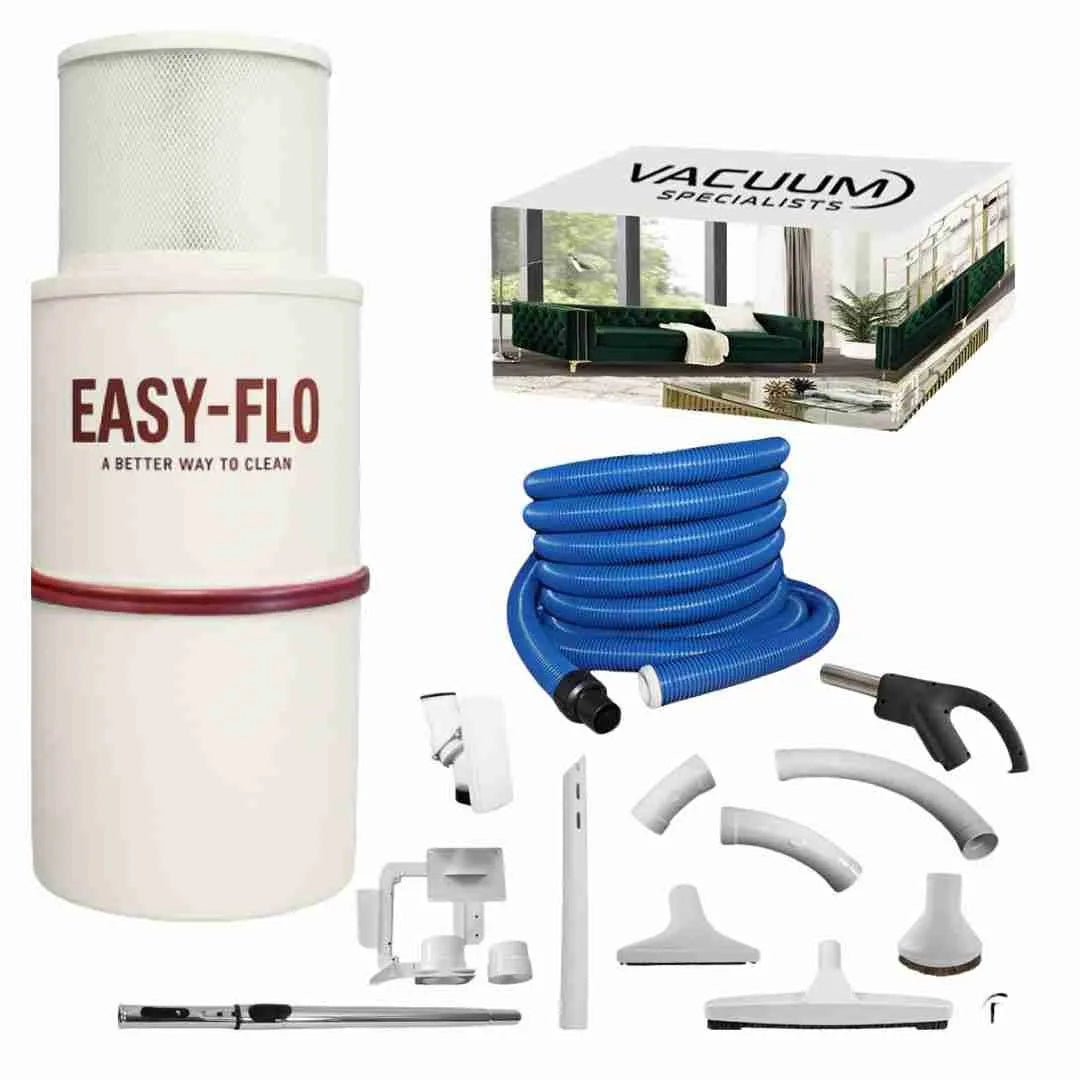 Easy - Flo PLS1800 Central Vacuum & Hide - A - Hose Retractable System