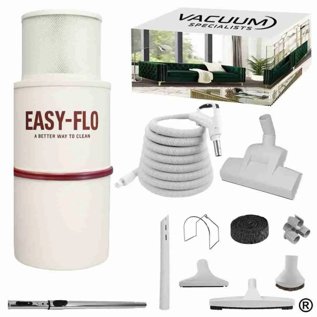 Easy - Flo PLS1800 Central Vacuum & Low - Voltage Premium Central Vacuum Accessory Cleaning Package