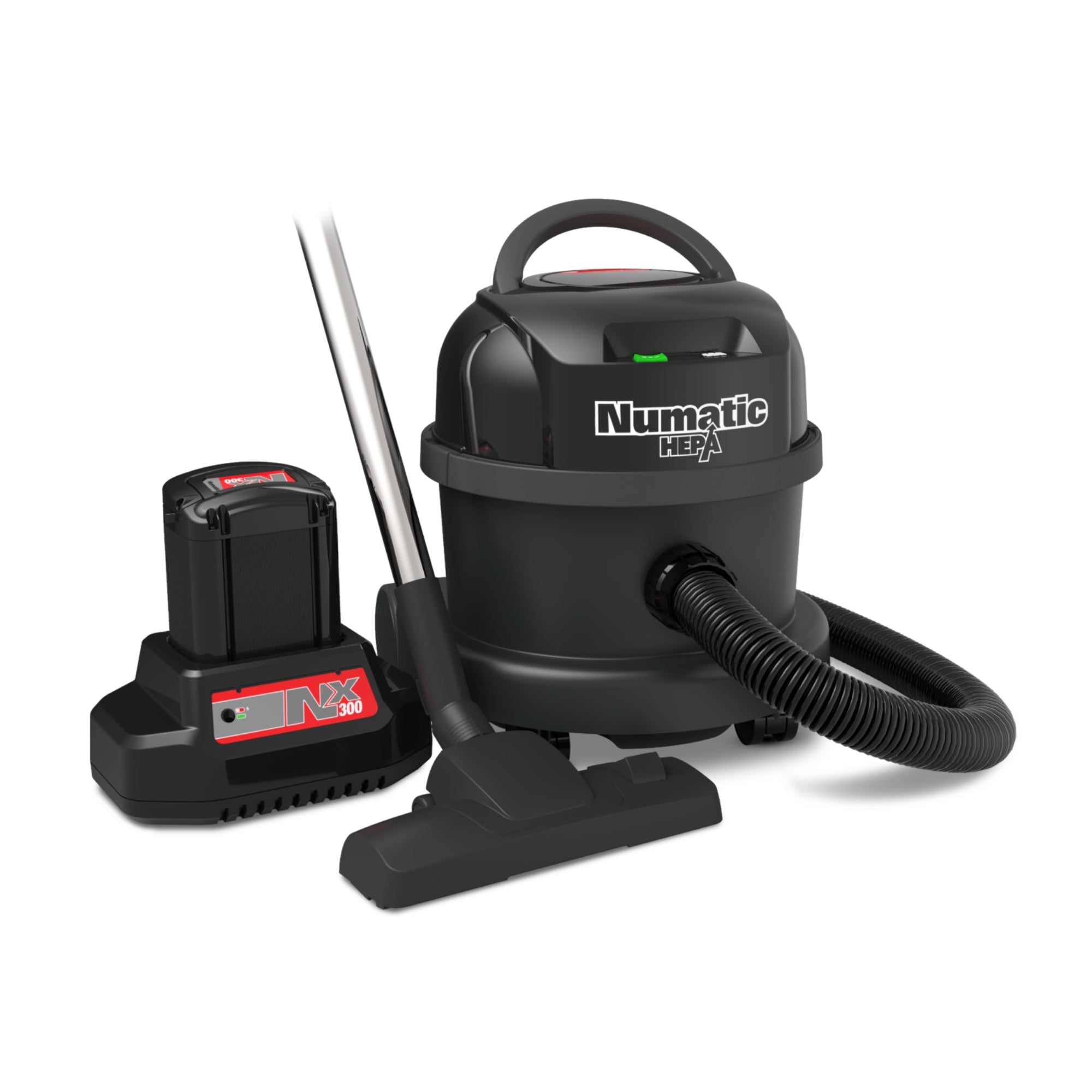 Nacecare NBV240NXH Battery HEPA Bagged Commercial Canister Vacuum Cleaner