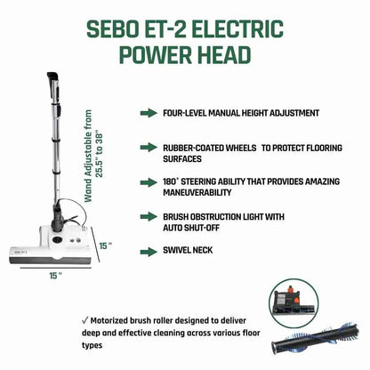 CanaVac Ethos ACAN70A Central Vacuum Electric Accessory Cleaning Package