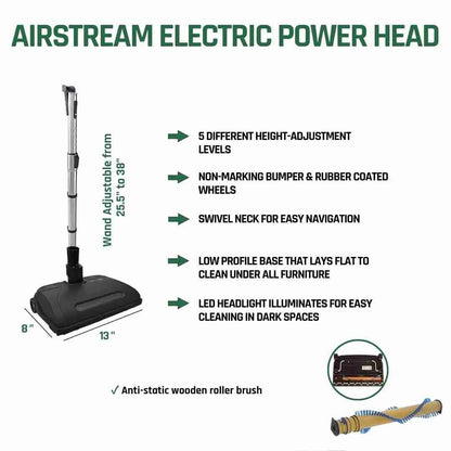 CanaVac Ethos ACAN70A Central Vacuum Electric Accessory Cleaning Package
