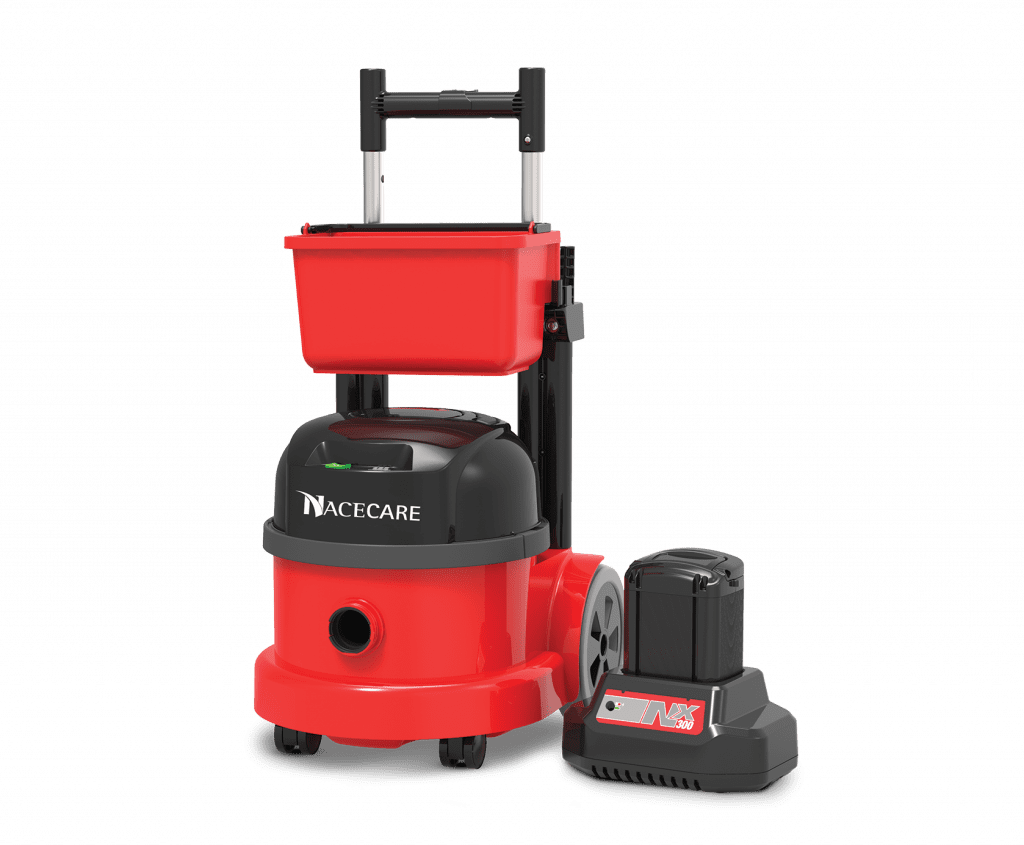 Nacecare NBV290NX Battery HEPA Bagged Commercial Canister Vacuum Cleaner