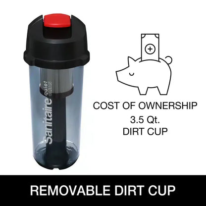 Sanitaire SC5845 Force QuietClean HEPA Bagless Commercial Upright Vacuum Cleaner