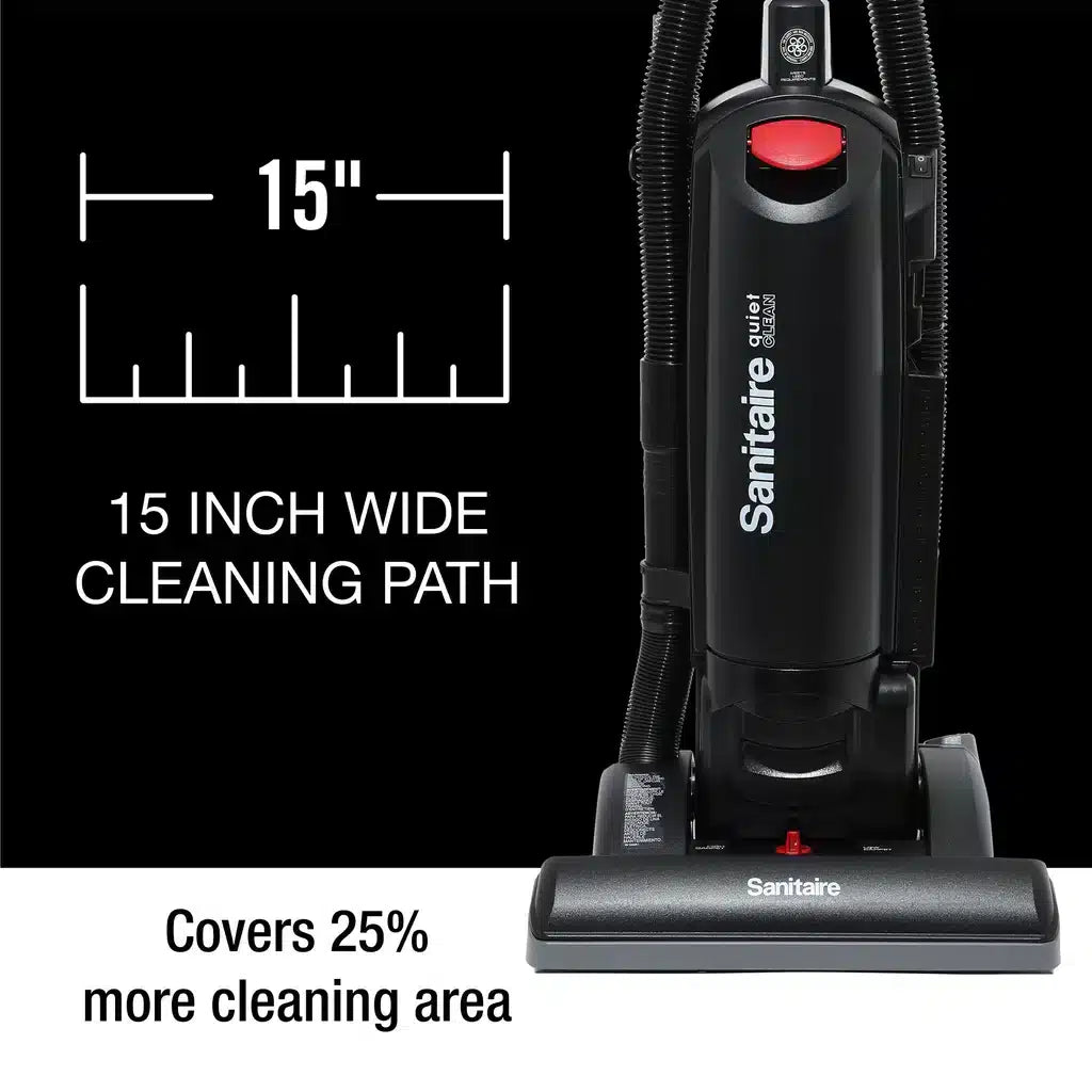 Sanitaire SC5815 Force QuietClean HEPA Bagged Commercial Upright Vacuum Cleaner