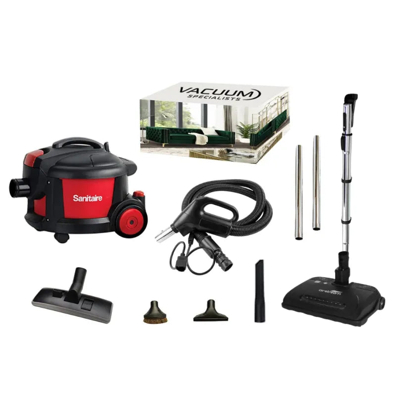 Sanitaire SC3700 Extend HEPA Bagged Commercial Canister Vacuum Package