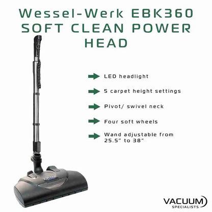 CanaVac Ethos ACAN50A Central Vacuum Electric Accessory Cleaning Package