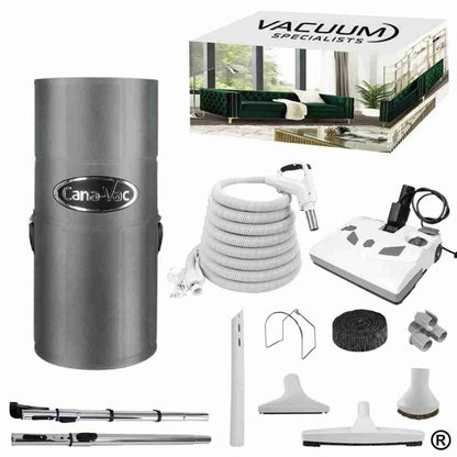 CanaVac Ethos ACAN50A Central Vacuum Electric Accessory Cleaning Package