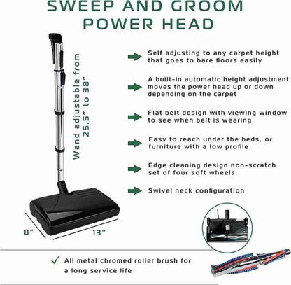 CanaVac Ethos ACAN50A Central Vacuum Electric Accessory Cleaning Package