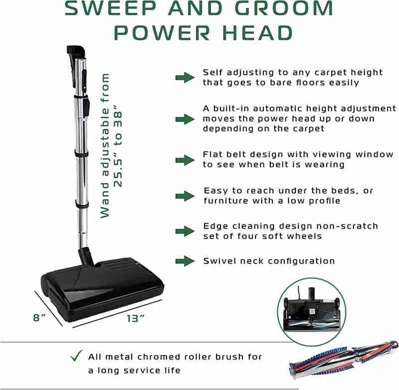 CanaVac Ethos ACAN50A Central Vacuum Electric Accessory Cleaning Package