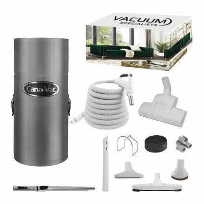 CanaVac Ethos ACAN50A Central Vacuum & Low - Voltage Premium Accessory Cleaning Package
