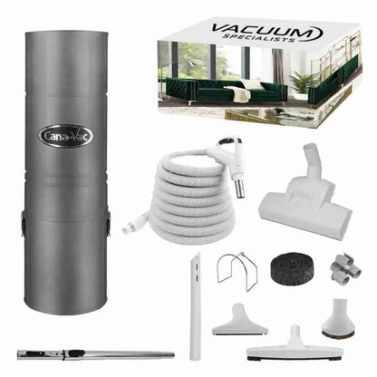 CanaVac Ethos ACAN70A Central Vacuum & Low - Voltage Premium Accessory Cleaning Package