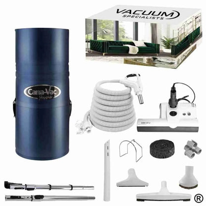 CanaVac Signature ACAN490A Central Vacuum & Electric Accessory Cleaning Package