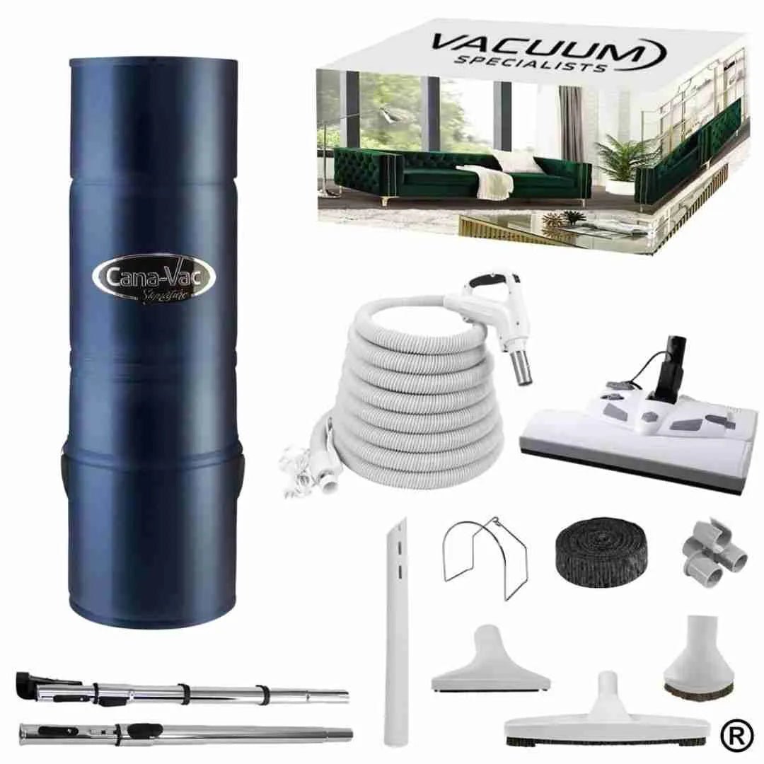 CanaVac Signature ACAN590A Central Vacuum & Electric Accessory Cleaning Package