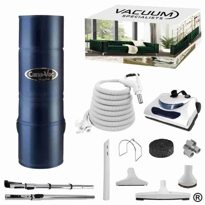 CanaVac Signature ACAN590A Central Vacuum & Electric Accessory Cleaning Package