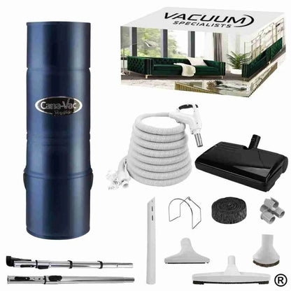 CanaVac Signature ACAN590A Central Vacuum & Electric Accessory Cleaning Package