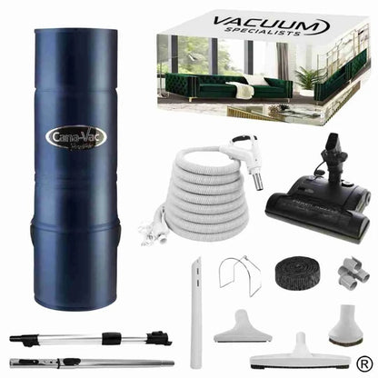 CanaVac Signature ACAN590A Central Vacuum & Electric Accessory Cleaning Package