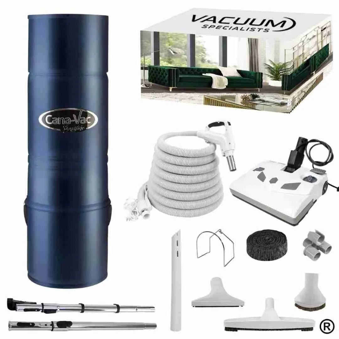 CanaVac Signature ACAN690A Central Vacuum Electric Accessory Cleaning Package