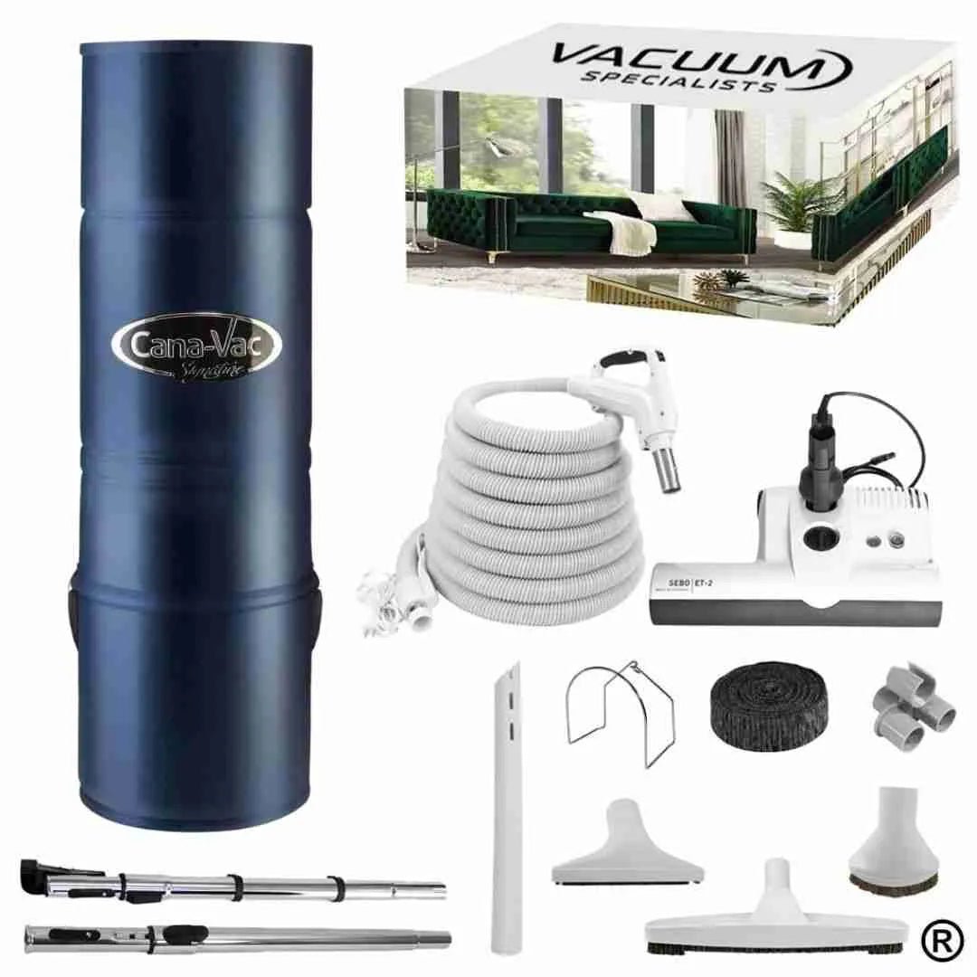 CanaVac Signature ACAN690A Central Vacuum Electric Accessory Cleaning Package