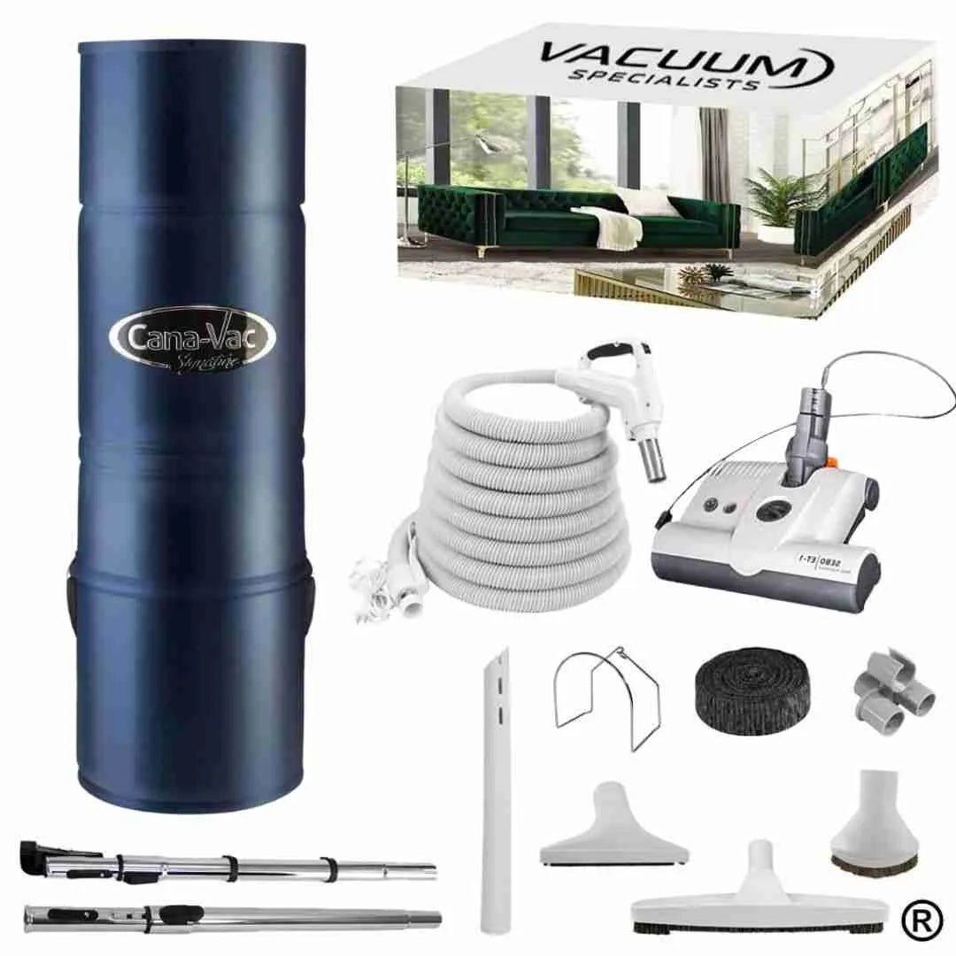 CanaVac Signature ACAN690A Central Vacuum Electric Accessory Cleaning Package