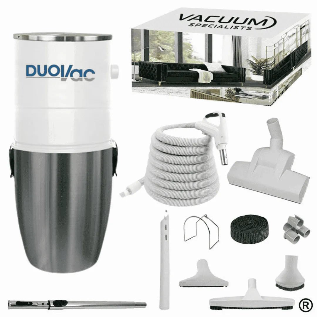 DuoVac Air 10 Central Vacuum & Low - Voltage Premium Accessory Cleaning Package