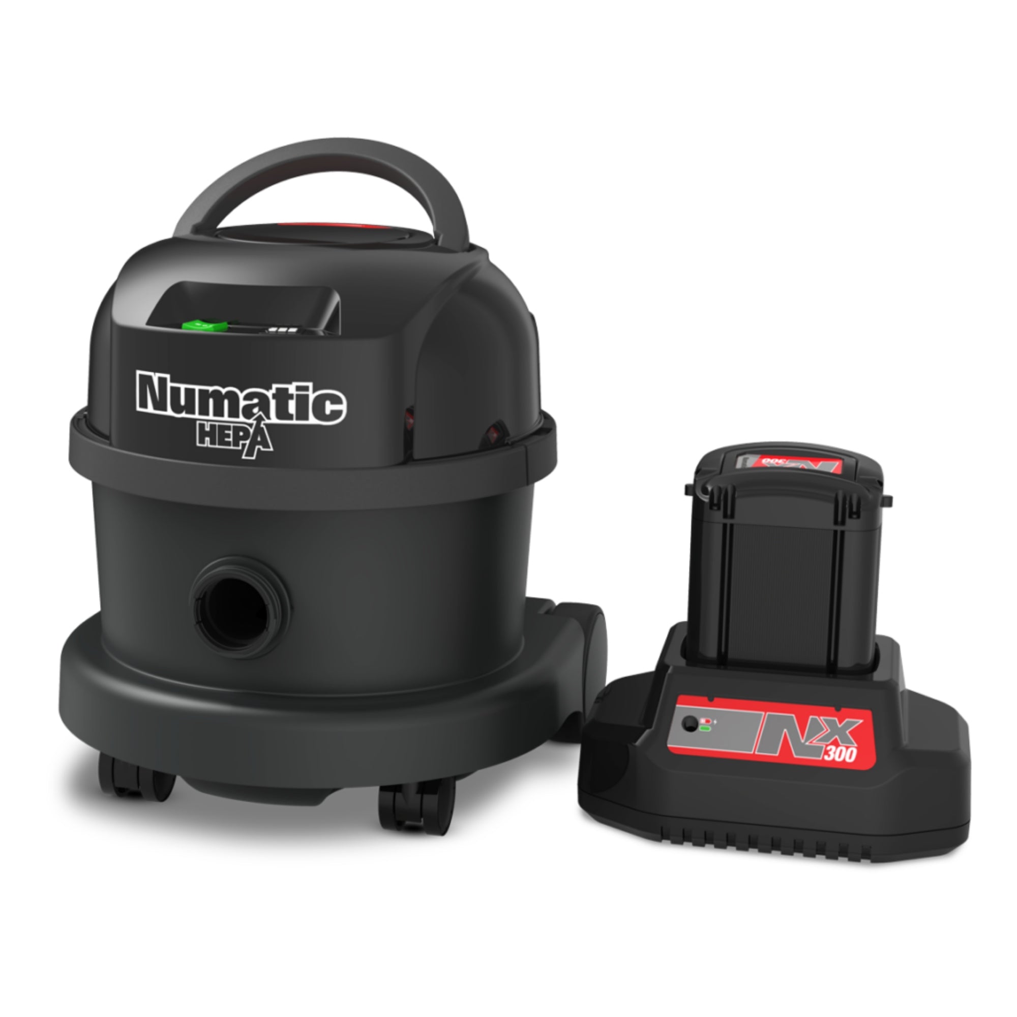 Nacecare NBV240NXH Battery HEPA Bagged Commercial Canister Vacuum Cleaner